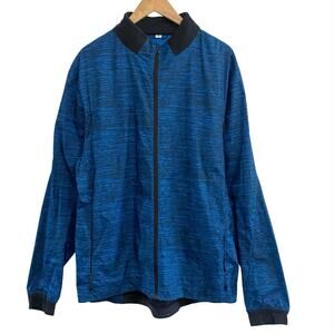 Lululemon Surge Jacket Oki Heathered Print Black Blue Mens Size XL Athletic